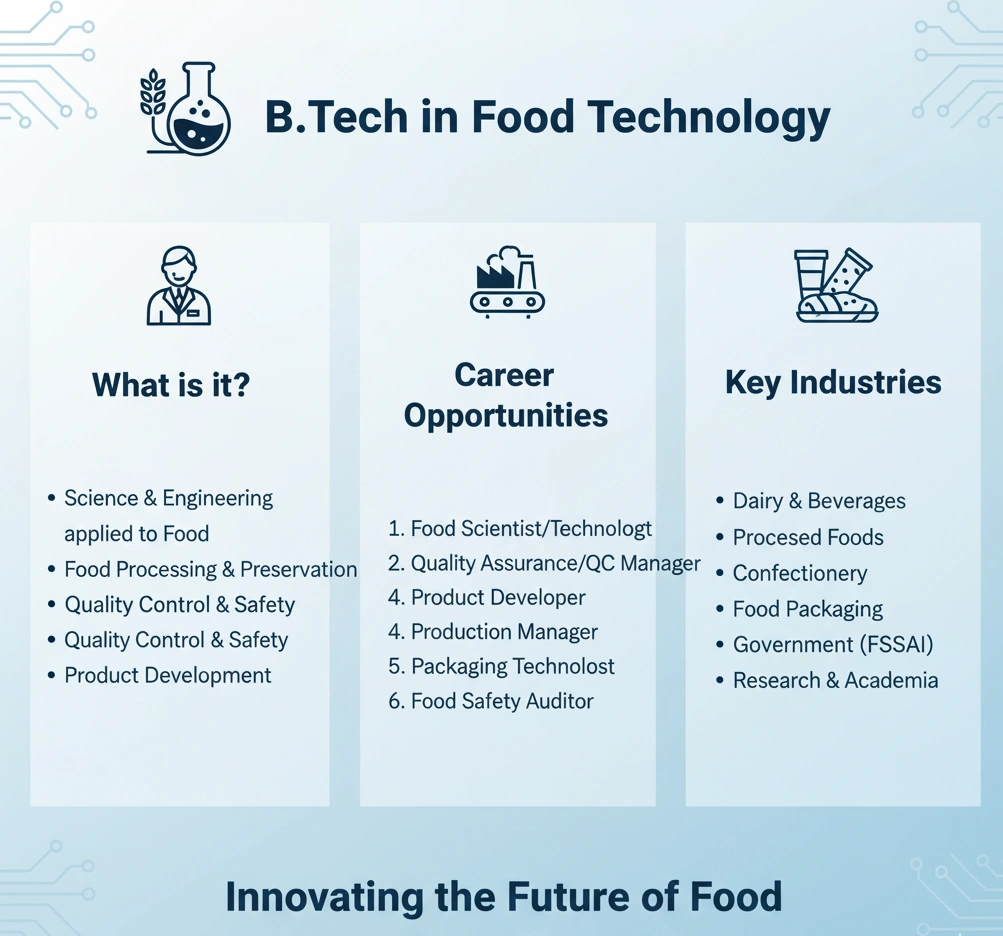 Scope of BTech Food Tech