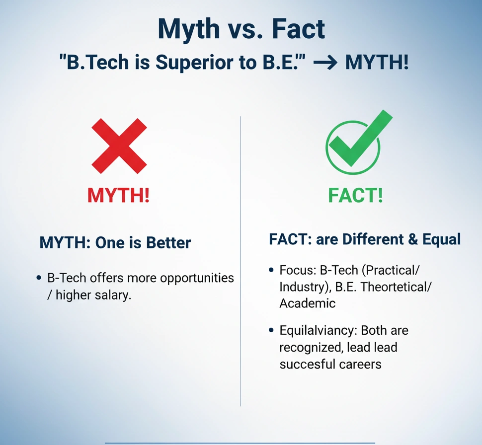 Which is better BTech or BE?