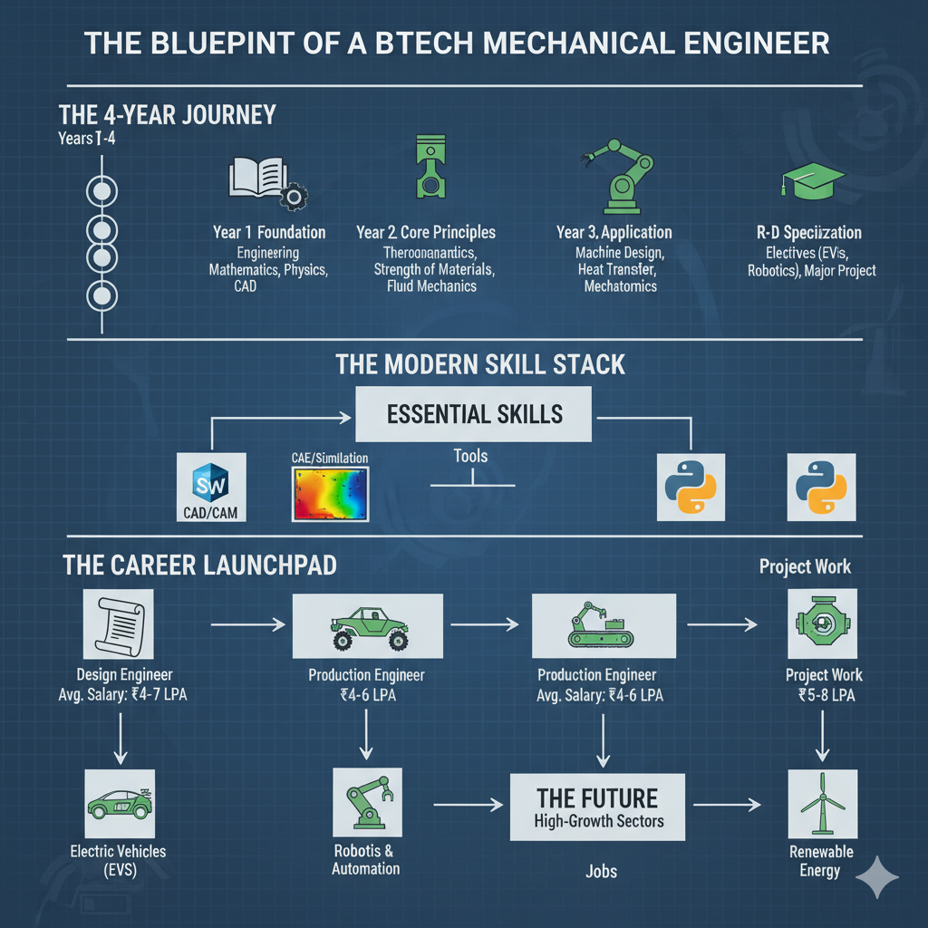 Blueprint of Btech Mechanical Engineer