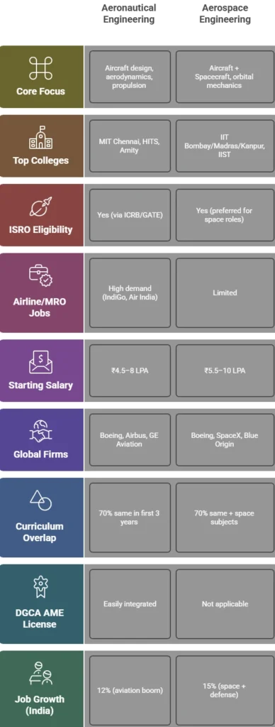 Aeronautical Engineering vs Aerospace Engineering