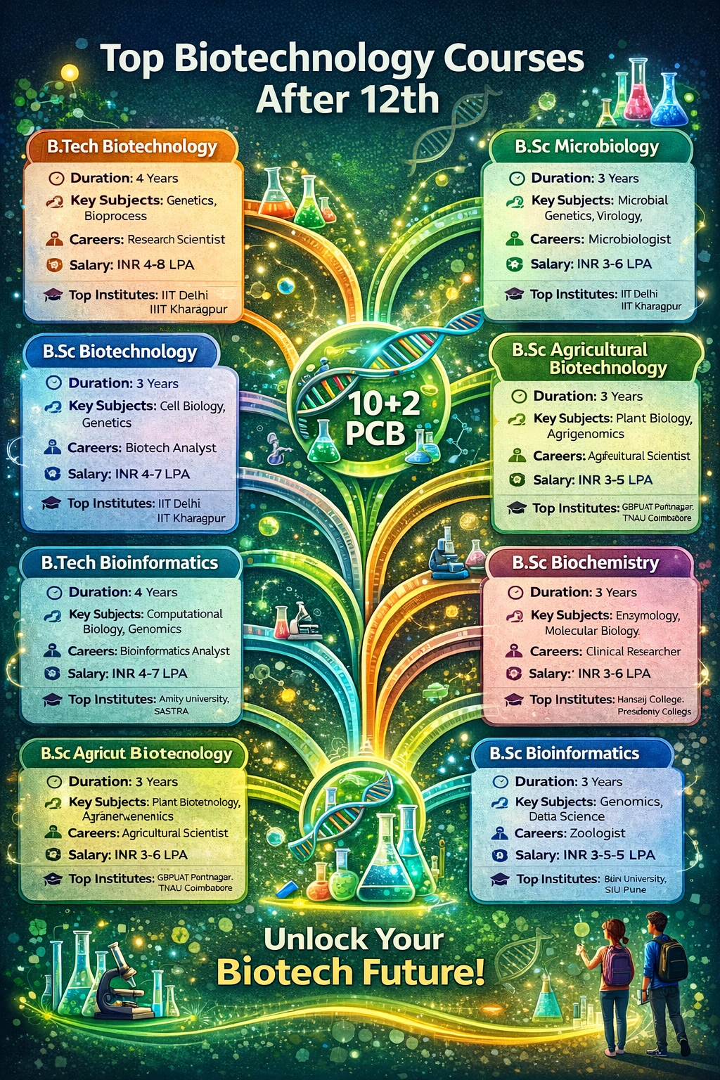 Top Biotechnology Courses After 12th