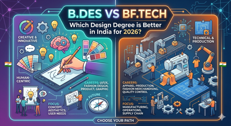 B.Des vs BF.Tech: Which Design Degree is Better in India for 2026?