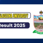 Rayalaseema University Degree Result 2025-2026 - Check UG, PG Semester Results