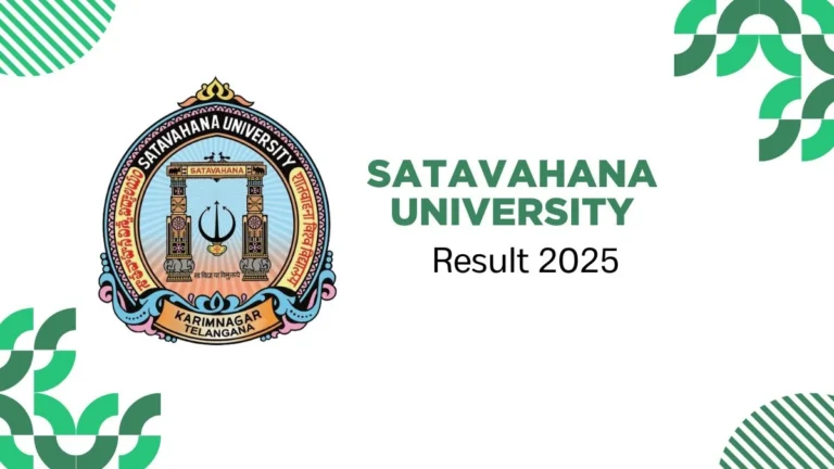 Satavahana University Result 2025-2026 | Check UG, PG Semester Results