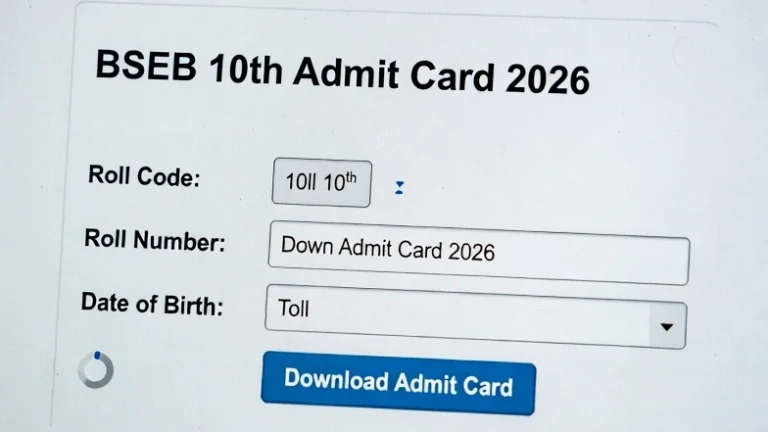 Bihar Board 10th Admit Card