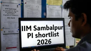 IIM Sambalpur Announces Shortlist for MBA PI 2026-28 Batch