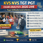 KVS NVS TGT PGT Exam Analysis 2026 LIVE: Check Paper Difficulty Level