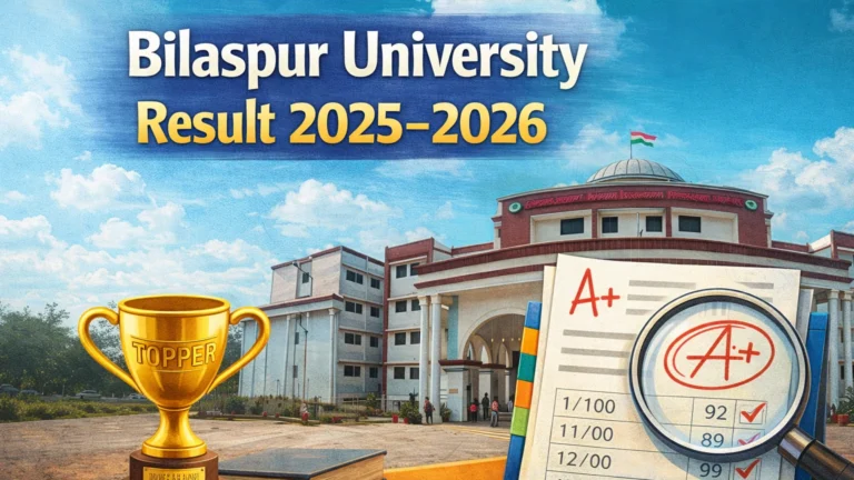 Bilaspur University Result 2025-2026