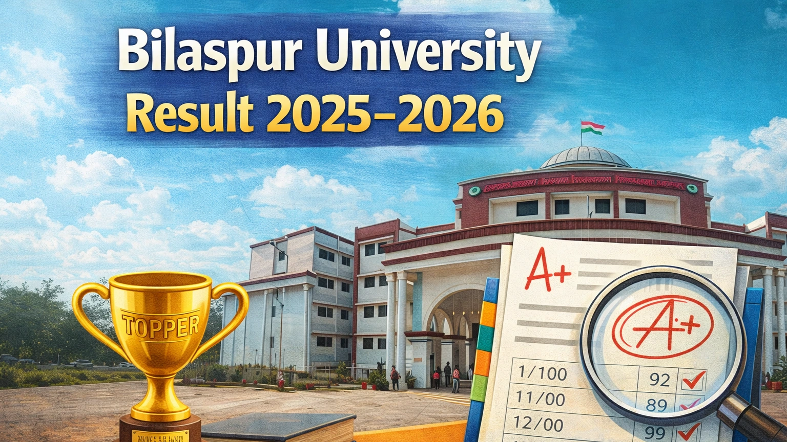 Bilaspur University Result 2025-2026 - Check UG, PG, Law Semester Results