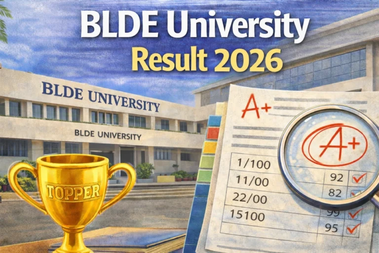 BLDE University Result 2025-2026