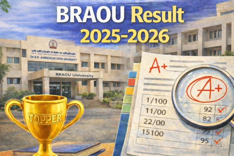 BRAOU Result 2025-2026