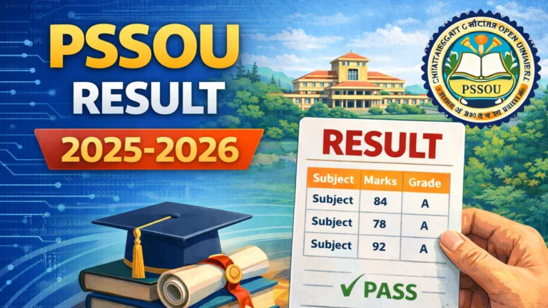 PSSOU Result download