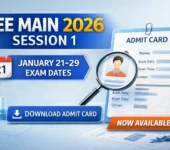 JEE Main 2026 Session 1 Admit Card
