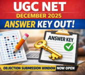 UGC NET December 2025 Answer Key Out; Objection Submission Window Now Open