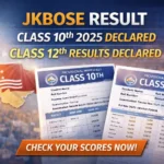 JKBOSE Result Class 10th 2025 Declared; Class 12th Results Declared for Winter Zone
