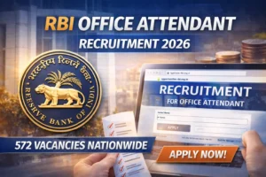 RBI Releases Office Attendant Recruitment 2026 Notification