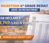 RSSB Declares Rajasthan 4th Grade Result