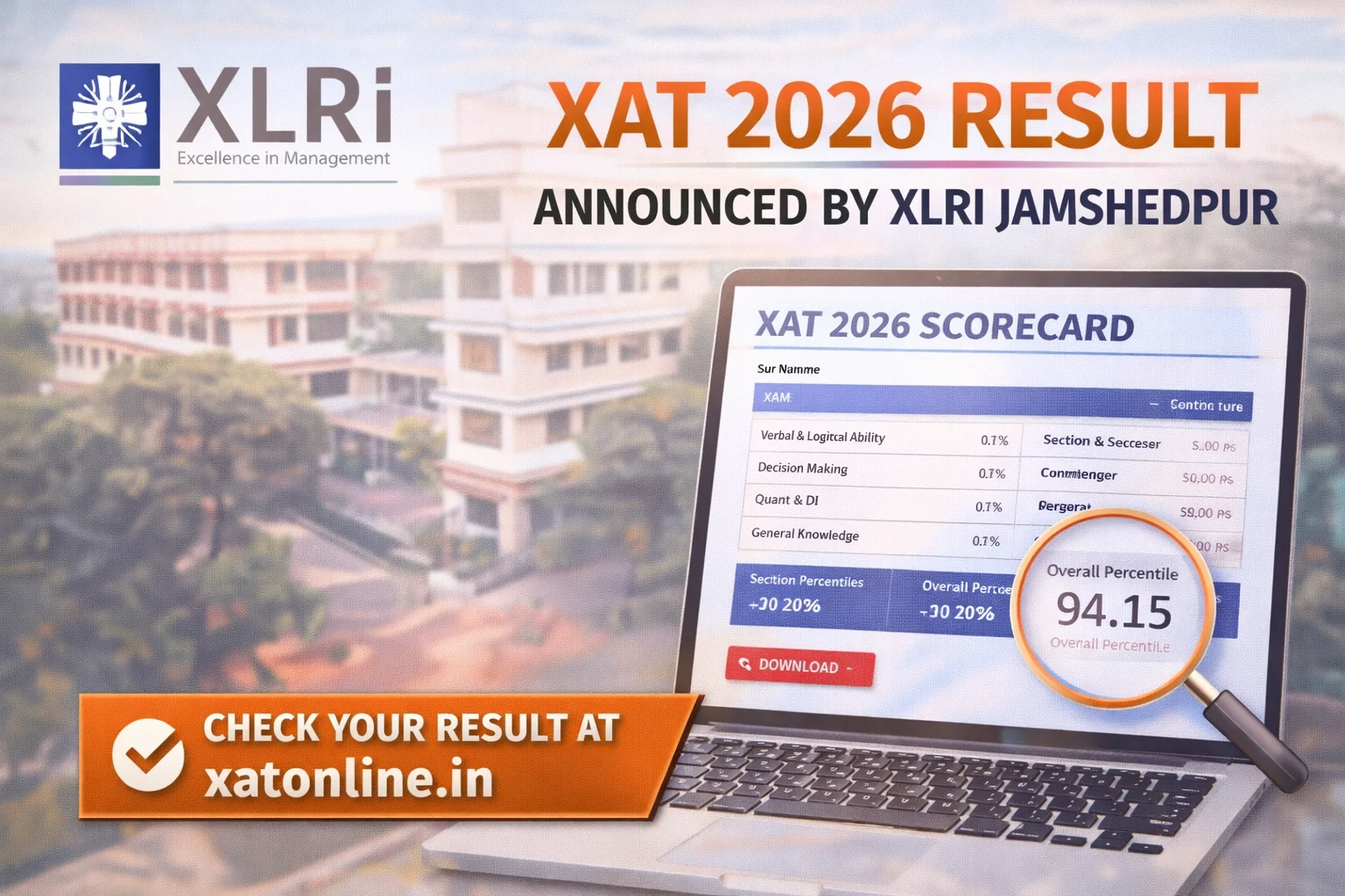 XLRI Declares XAT 2026 Results