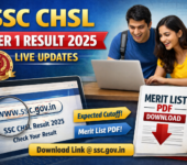 SSC CHSL Tier 1 Result 2025 Live Updates: Expected Cutoff & Merit List PDF Download Link @ssc.gov.in