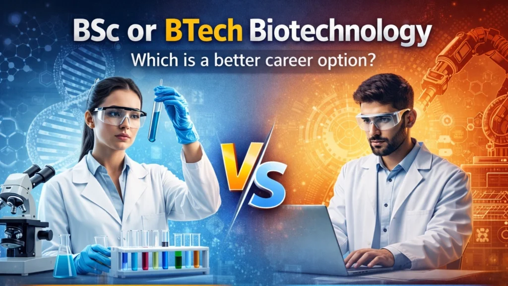 BSC or BTech Biotechnology – Which is a Better Career Option for You?