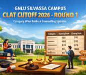 GNLU Silvassa Campus CLAT Cutoff 2026 - Round 1, Round 2 Category Wise Ranks & Counselling Updates GNLU Silvassa Campus CLAT Cutoff 2026 - Round 1 Category Wise Ranks & Counselling Updates