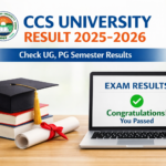 CCS University Result 2025-2026 - Check UG, PG Semester Results