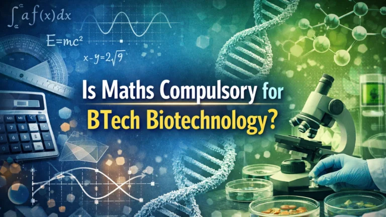 Is Maths Compulsory for BTech Biotechnology?