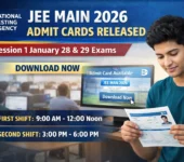 JEE Main 2026 Session 1 Admit Cards Released