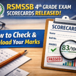 RSMSSB Releases 4th-Grade Exam Scorecards; Here’s How to Check and Download Your Marks