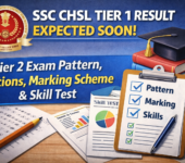 SSC CHSL Tier 1 Result Expected Soon: Know Tier 2 Exam Pattern, Sections, Marking Scheme & Skill Test