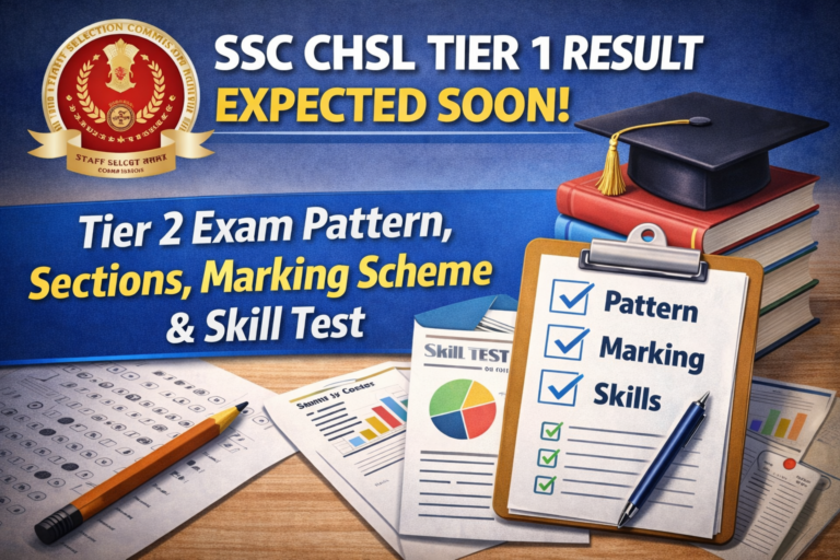 SSC CHSL Tier 1 Result Expected Soon: Know Tier 2 Exam Pattern, Sections, Marking Scheme & Skill Test