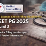 MCC Extends Choice Filling Deadline for NEET PG 2025 Round 3 Amid Seat Matrix Revisions