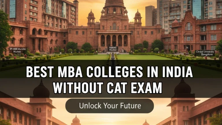 Best MBA Colleges in India without CAT Exam 2026