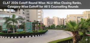 CLAT 2026 Cutoff Round Wise: NLU-Wise Closing Ranks, Category-Wise Cutoff for All 5 Counselling Rounds