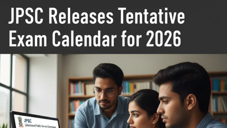 JPSC Releases Tentative Exam Calendar for 2026: Check dates for Prelims, Mains and Interview