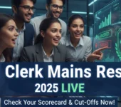 SBI Clerk Mains Result 2025 at sbi.co.in