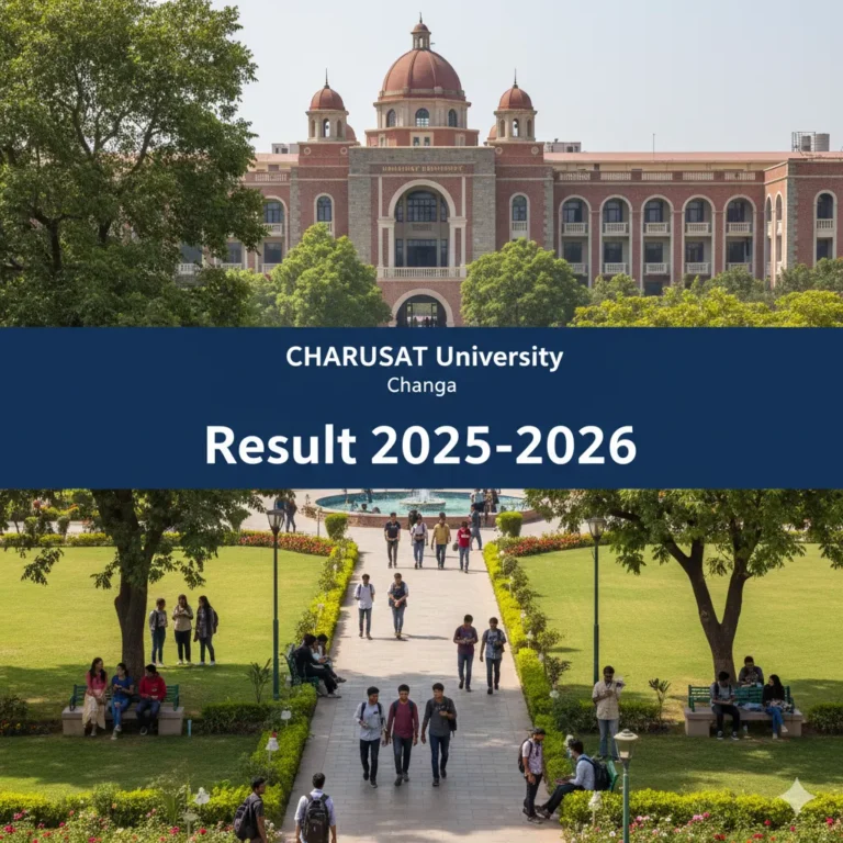 CHARUSAT Result 2025-2026
