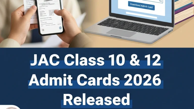 JAC Release Class 10 & 12 Admit Cards
