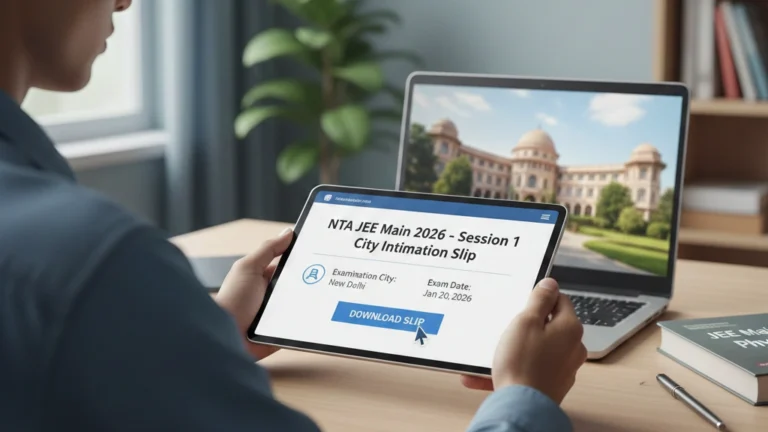 NTA Releases Exam City Intimation for JEE Main 2026 Session 1 in Advance