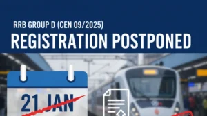 RRB Group D Registration Postponed