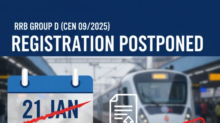 RRB Group D Registration Postponed