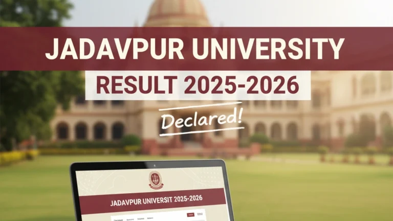 Jadavpur University Result 2025-2026
