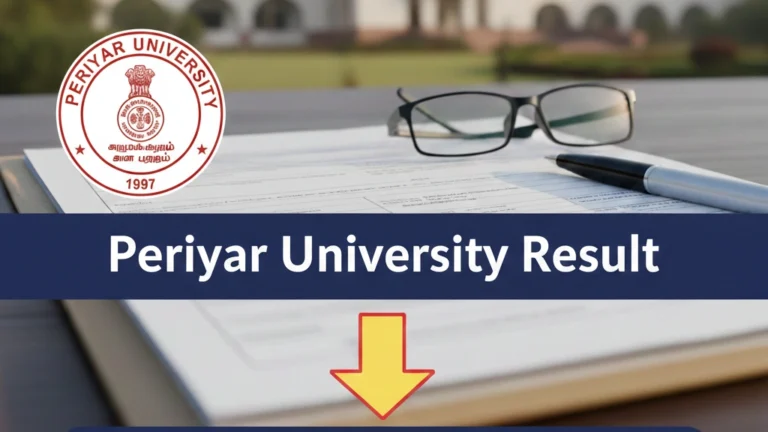 Periyar University Result 2025-26