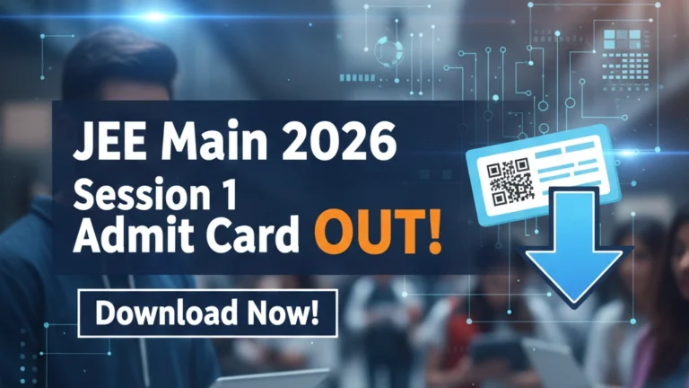 JEE Main Admit Card Out at jeemain.nta.nic.in