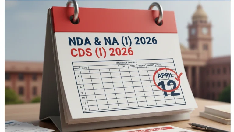 UPSC Releases Detailed Timetable for NDA & NA Examination (I) 2026 and CDS (I) 2026