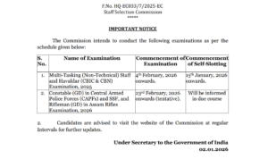 SSC MTS Exam 2026 Slot Booking