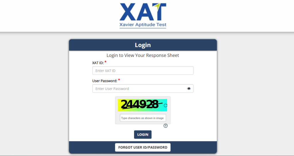 XAT Response Sheet 2026