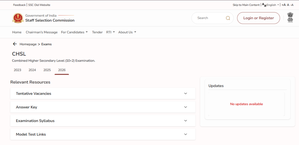 SSC CHSL Tier 1 Result 2025 Live Updates: Expected Cutoff & Merit List PDF Download Link @ssc.gov.in