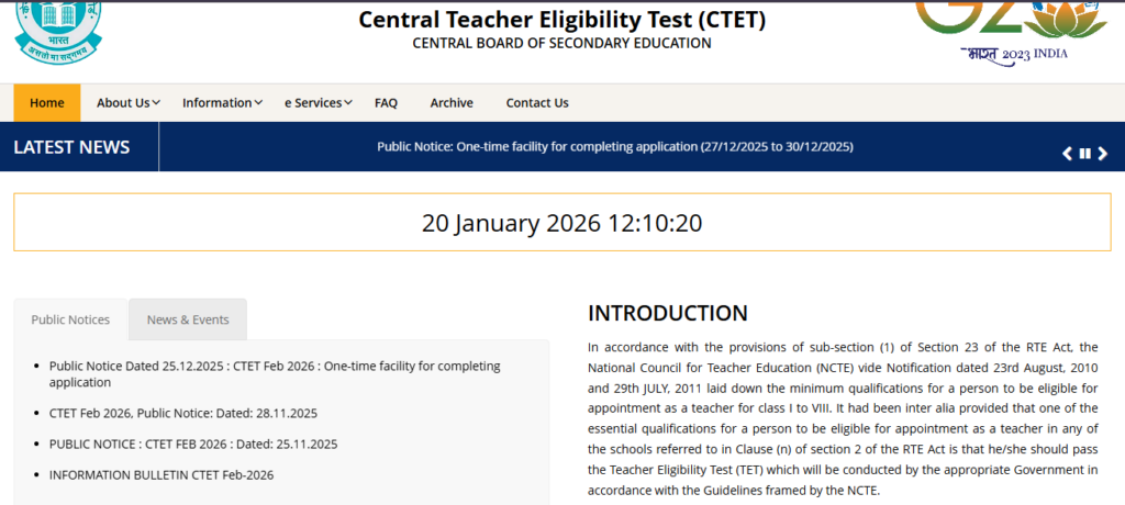 Where to Check CTET City Intimation Slip 2026?