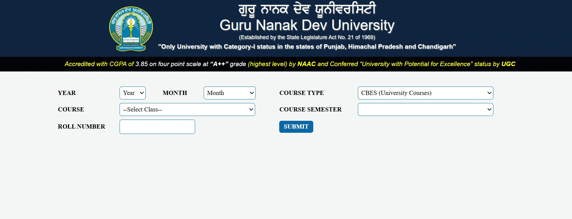 GNDU Result
